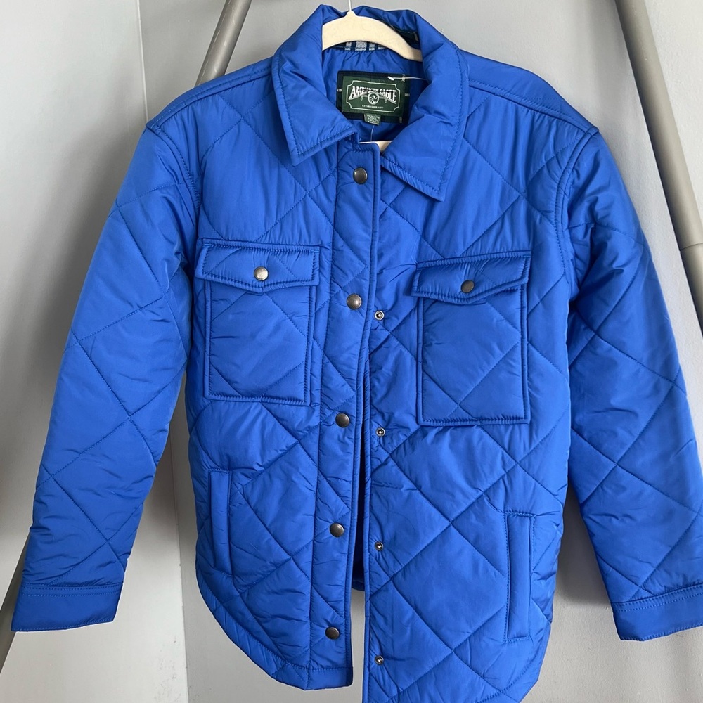 American eagle blue jacket, size xs